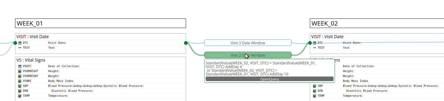 Matrix Explorer showing mouse hover information