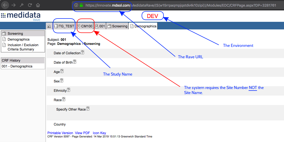 UAT Information from Rave